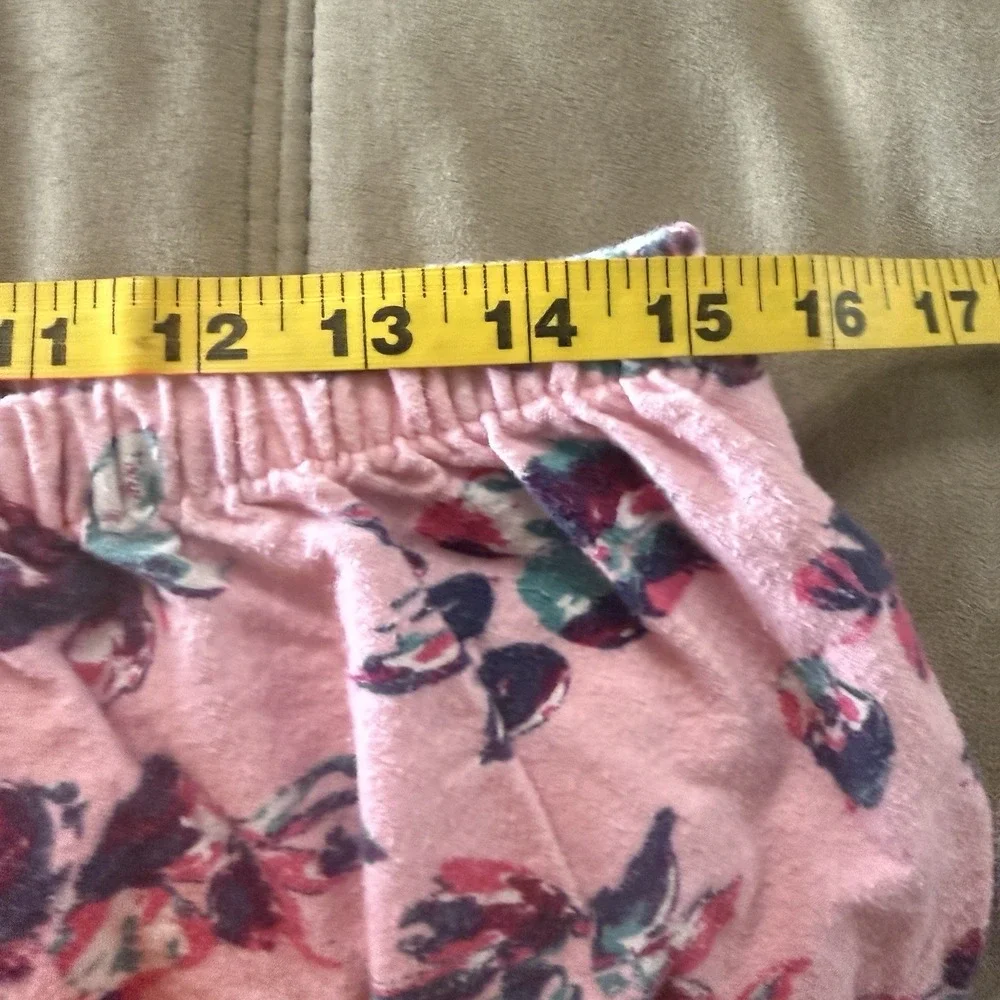Vtg Womens L Pajama Set Flannel Pink K Kmart Warm Grannycore Modest Cottagecore
